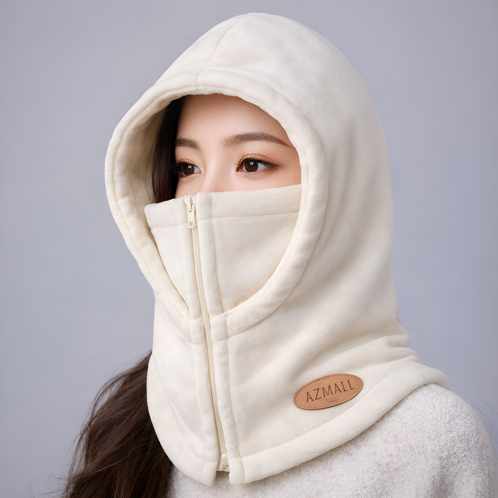 아즈몰 바라클라바 남녀공용 3in1 방한 넥워머 모자 등산 오토바이 지퍼형, 화이트, 1개 18,000원