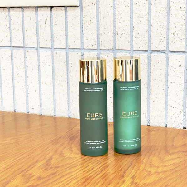 스킨로션 김정문알로에 큐어 하이드라 수딩 토너 130ml + 에멀전 130ml 알로에화장품 보습 기초 2종 22,900원