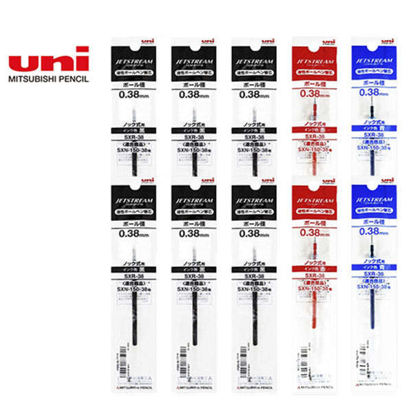 uni 제트스트림 노크 단색 볼펜 리필심 세트 11,200원