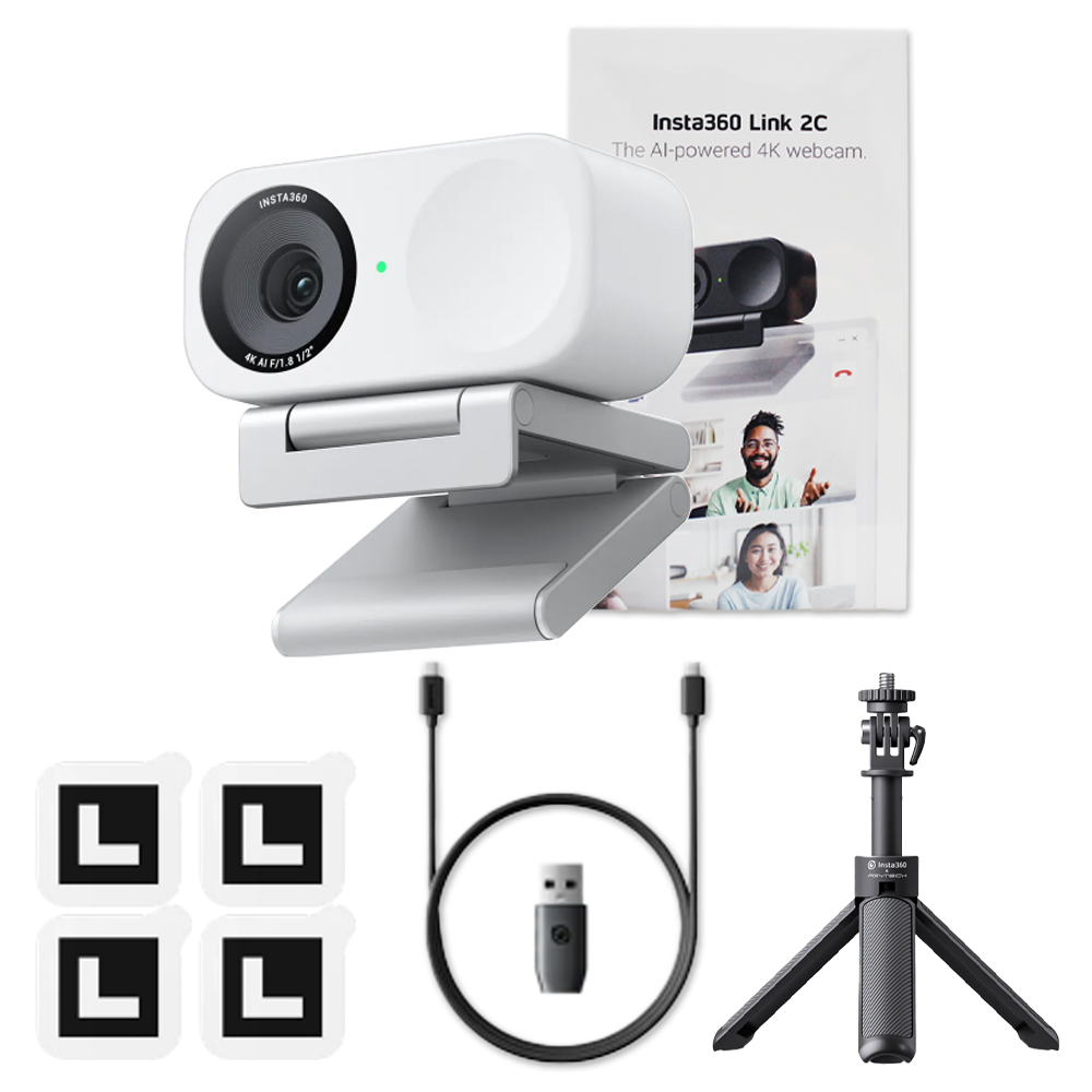 인스타360 링크2 라이브 인공지능 AI 4K 웹캠 삼각대 번들 274,000원