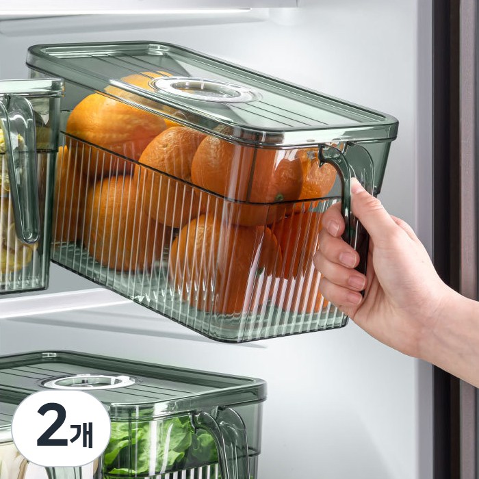 [세정컴퍼니] 냉장고 정리 트레이 다용도 보관함, 2개, 1개 22,600원
