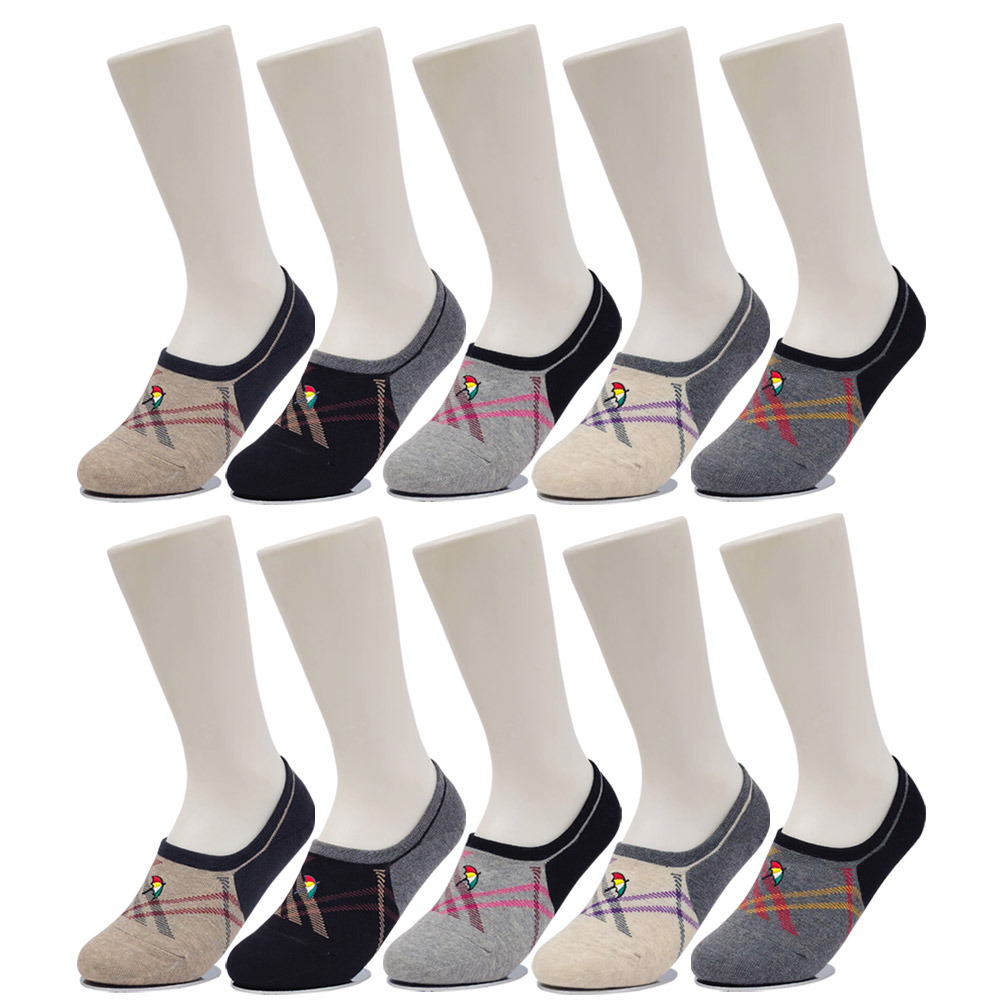 아놀드파마 10켤레 미끄럼방지 벗겨짐최소화 여성용 사선 면덧신 SL001 24,000원