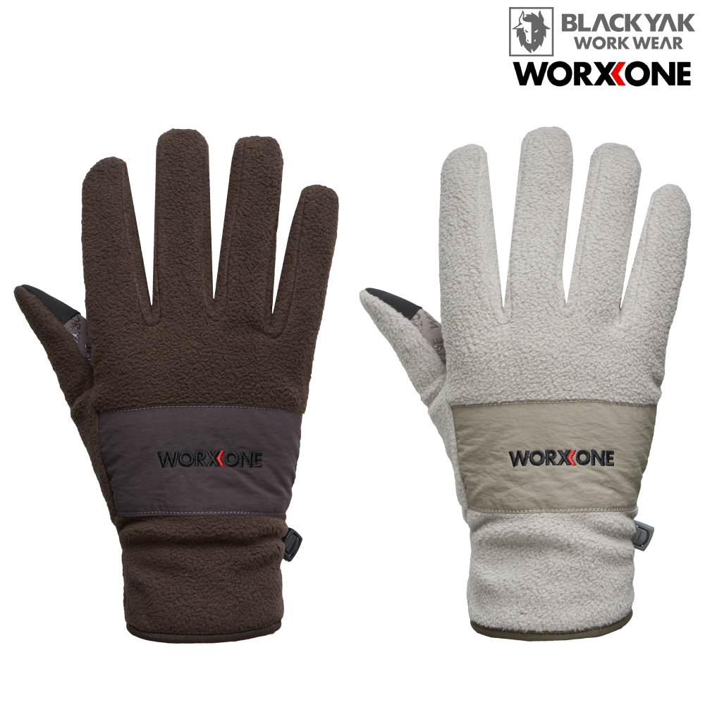 블랙야크 워크웨어 웍스원 공용 파워스트레치 스마트터치 벨로아 기모안감 WA-GOO1 방한 장갑 27,000원