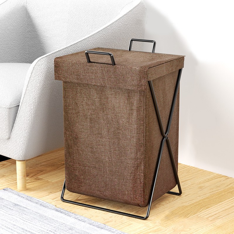 레디박스 깔끔한 커버형 접이식 다용도 빨래바구니, 브라운 15,900원