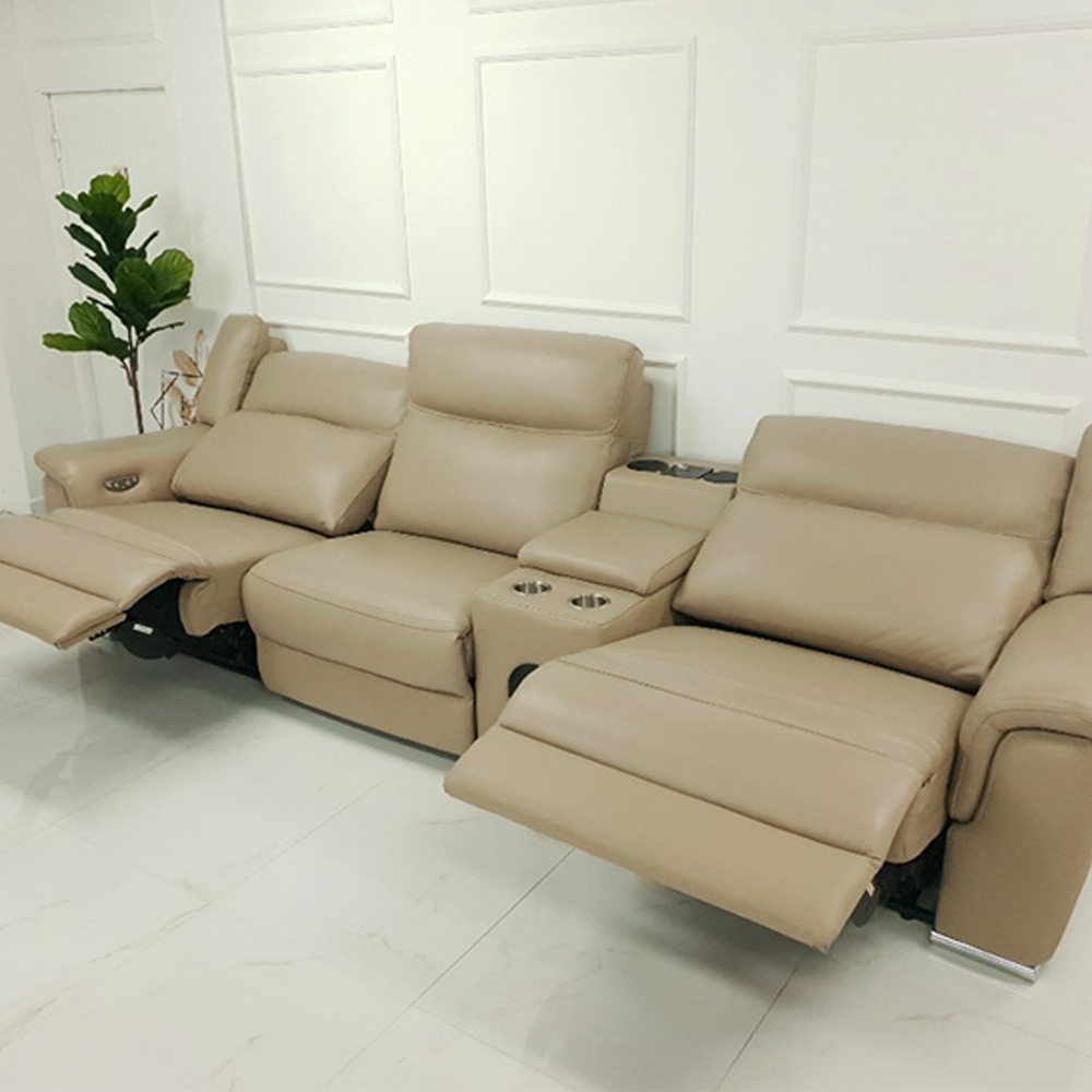 듀얼 리클라이너 황소통가죽 4인소파 가죽소파 3,300,000원