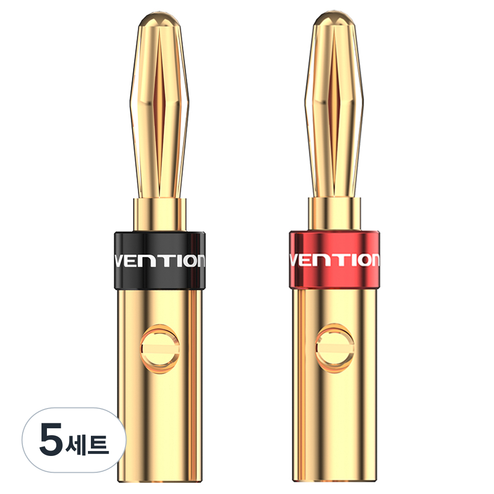 벤션 하이파이 스피커 바나나 플러그 2종 세트, 5세트, BFDJ0-2 34,500원