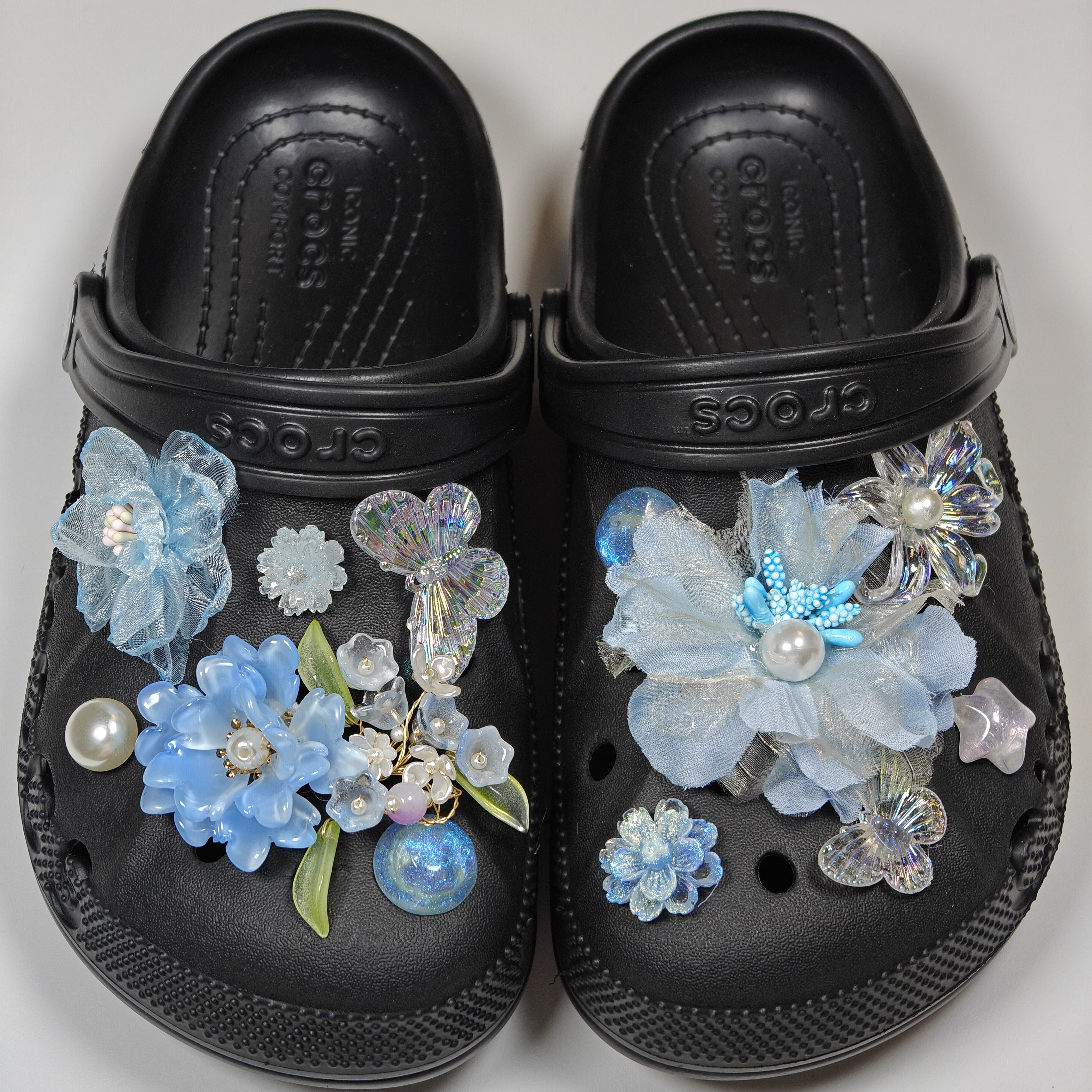 폼폼스타 아이스 블루 플라워  신발 파츠 세트(12P) 13,800원