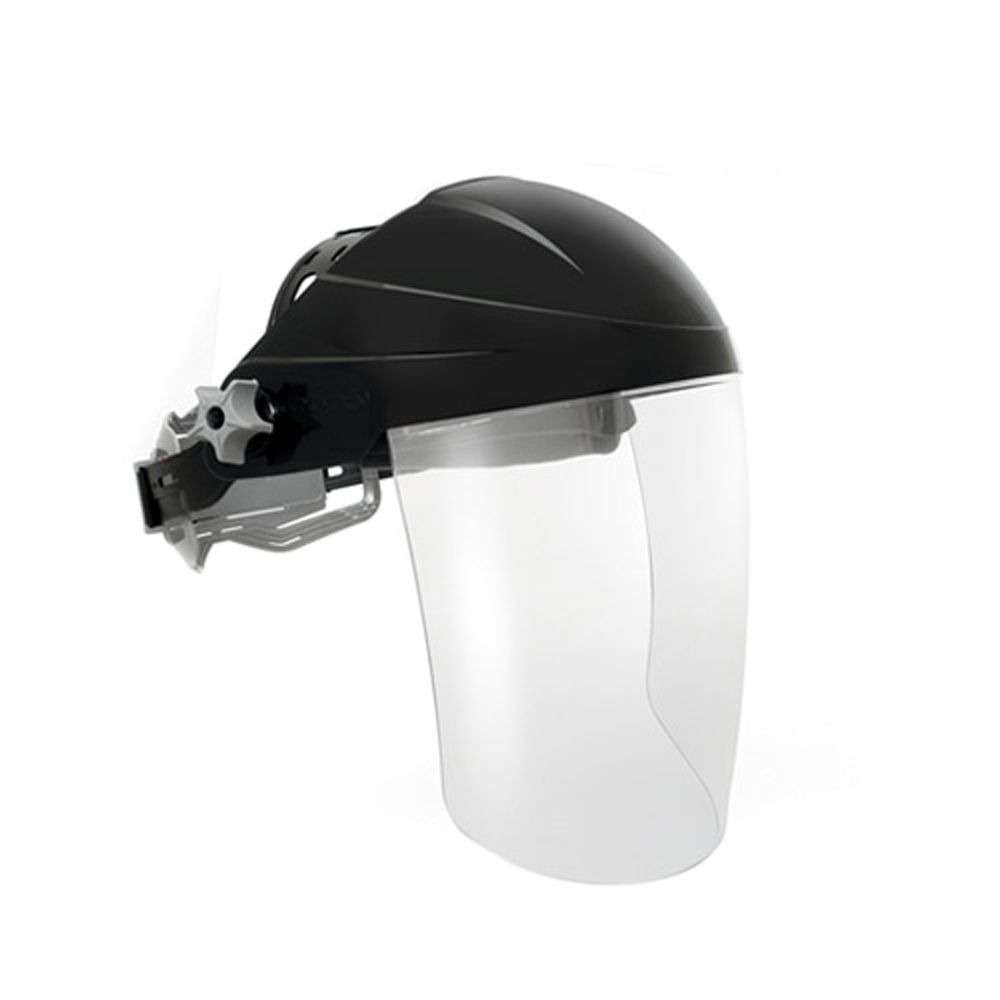 안면보호대 블랙 곡면 얼굴보호대-예초기 벌초기 안전 작업용, 현재가 21,260원