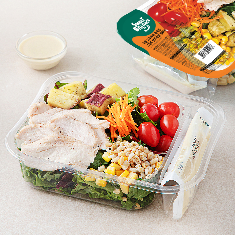 스윗밸런스 구운고구마와 촉촉한 그릴드 닭가슴살 샐러드 7,990원