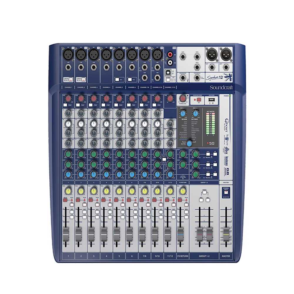 사운드크래프트아날로그 시그니처 12 채널 아날로그믹서 보관함 이펙터 음향 263,000원