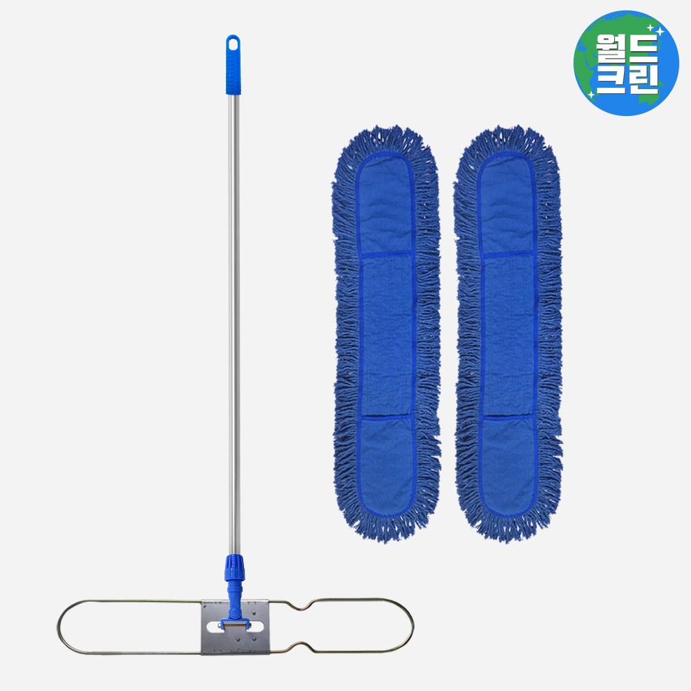 월드크린 리스킹 물걸레 청사 90cm 2p+나사형 홀더+리스킹판+스텐봉 대 걸레 밀대 바닥 청소 21,010원