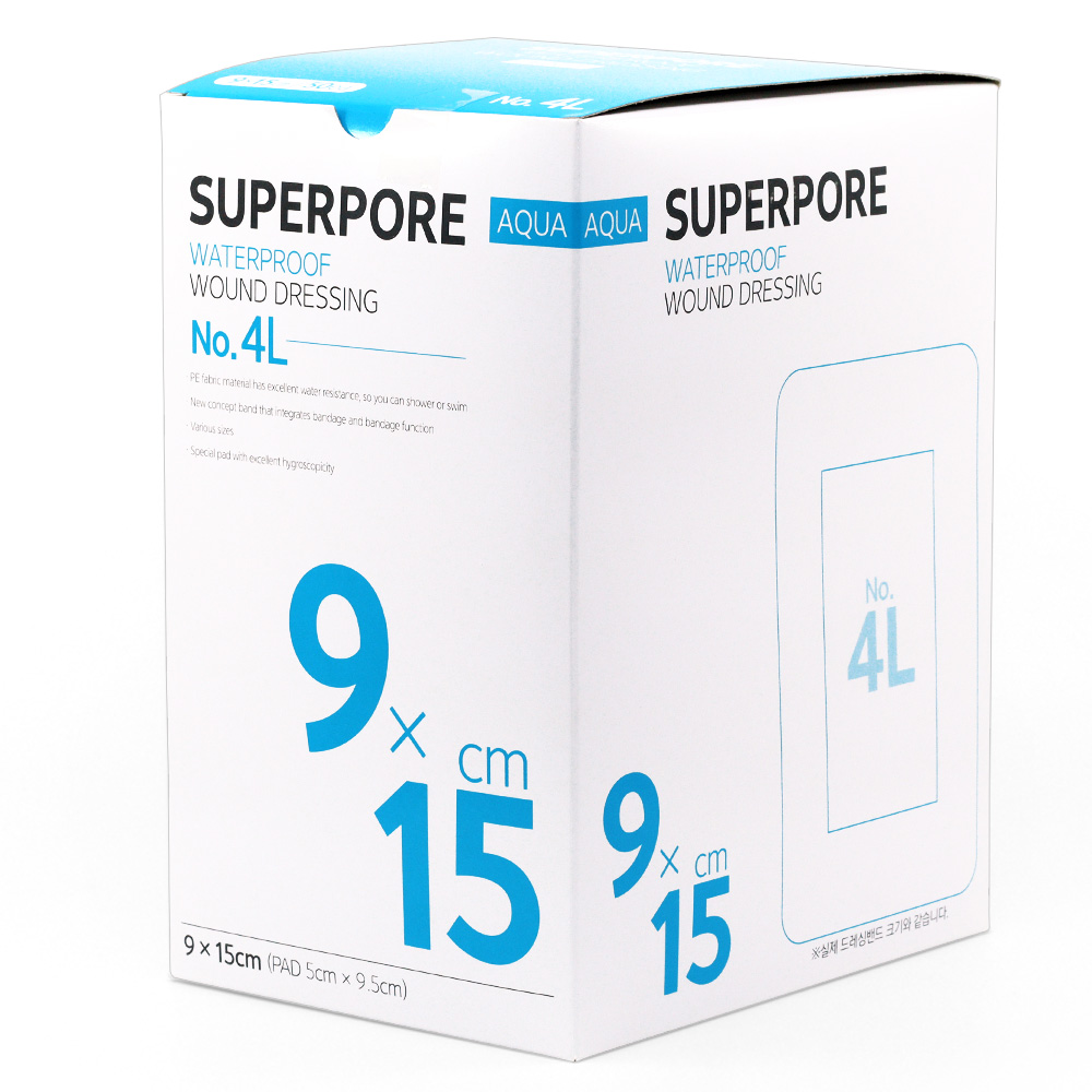 [케이솔루션] 방수 아쿠아 드레싱 밴드, 1개, 10개입 15,800원