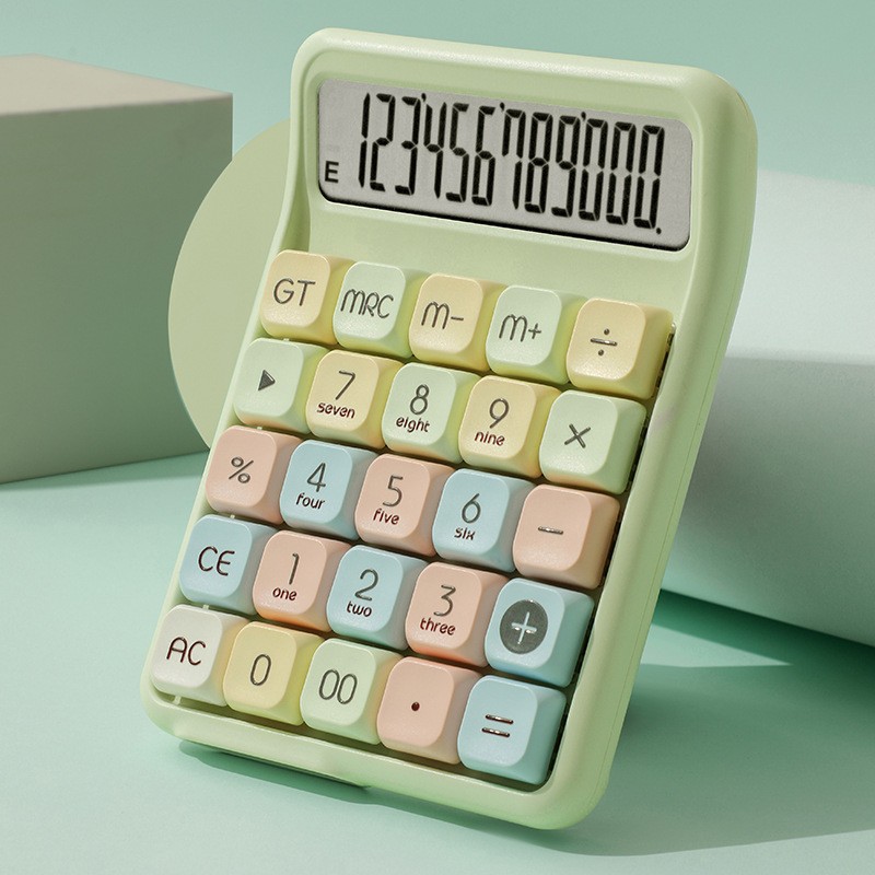 말랑킷 레트로 키감좋은 키보드 사무실 사무용 계산기 청축, 1개, 파스텔 18,730원