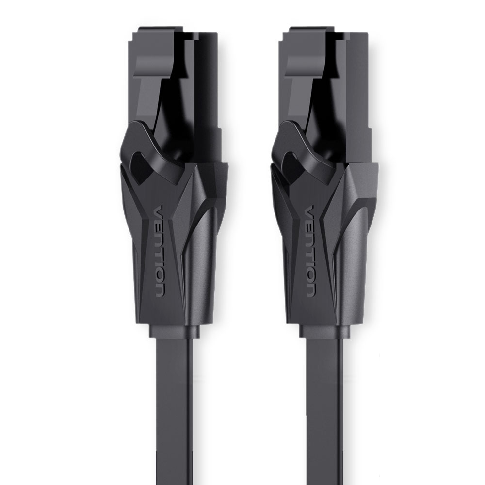 벤션 칼국수형 CAT.6 랜선 랜케이블 UTP 1Gbps, h.블랙, 1개, 10m 12,380원