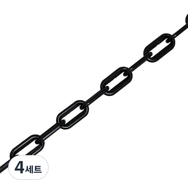 플라스틱 안전 롤체인 검정 + s고리 2p 세트 33,900원