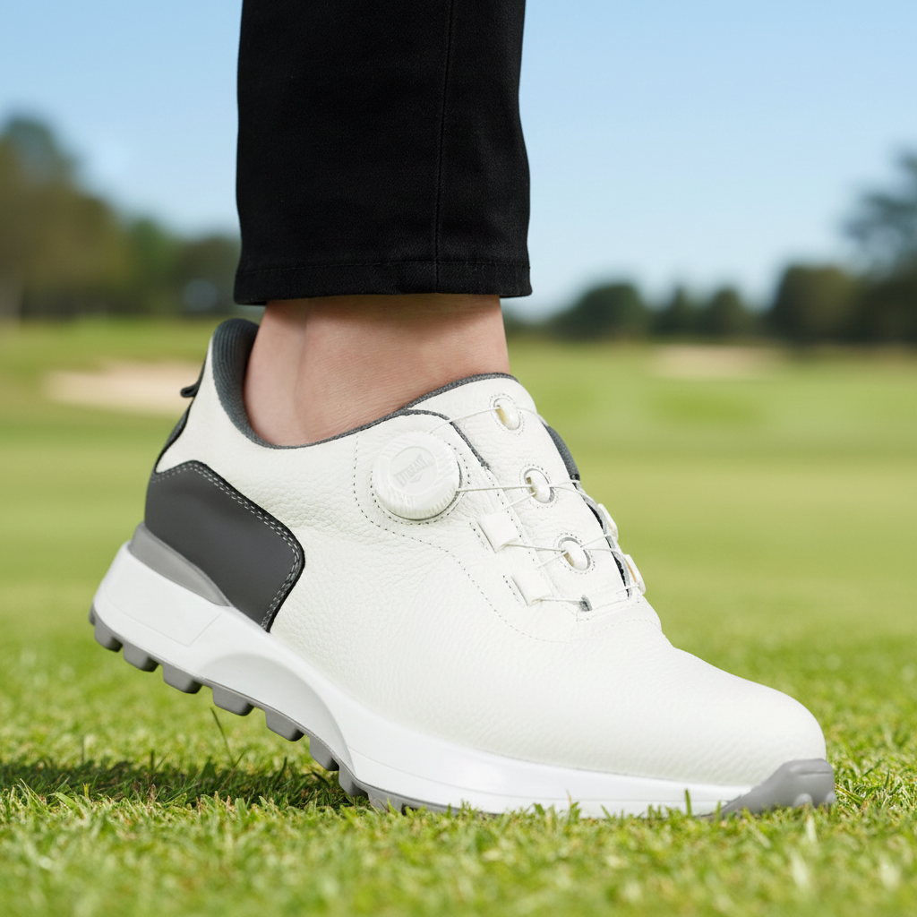 에버라스트 다이얼 소가죽 워킹화 남자 발편한 미끄럼방지 경량 일상 운동화 스포츠 트레킹 캐주얼 쿠션 골프화 79,800원