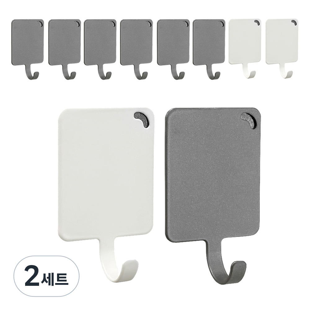 모나코올리브 모노스퀘어 자석후크 화이트 3p + 티탄 7p 세트 59,700원