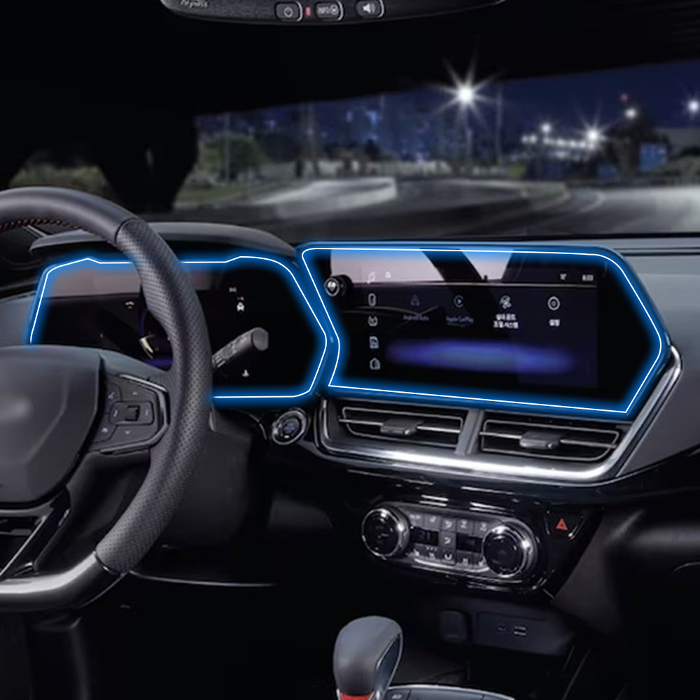 미르파크 트랙스 크로스오버 호환 컬러 클러스터 내비게이션 보호필름, 1GB, 계기판 + 네비게이션(지문방지) 25,000원