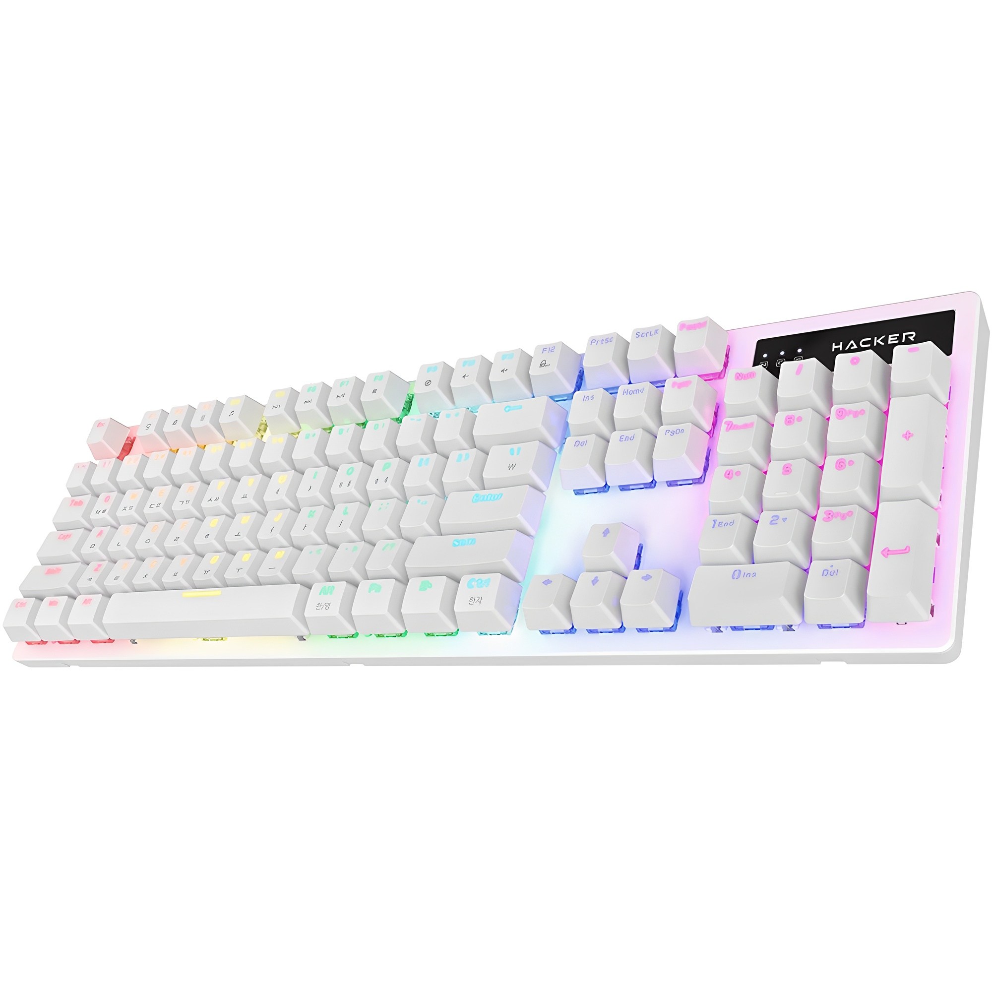 앱코 축교환 레인보우 무빙 LED 기계식 유선 일반형 키보드 30,900원