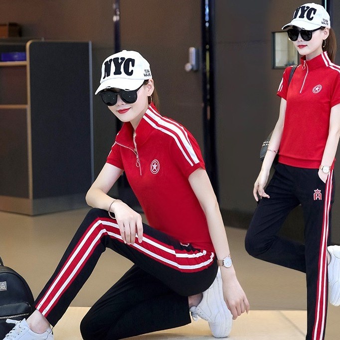 바이스타 여성 캐주얼 여름 반팔 트레이닝 세트 50,600원