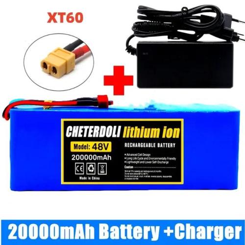 전기 자전거 스쿠터용 리튬 이온 배터리 팩 13S3P 48V 20000mAh 20Ah 250W 350W 500W 750W 1000W BMS 54.6V 69,260원