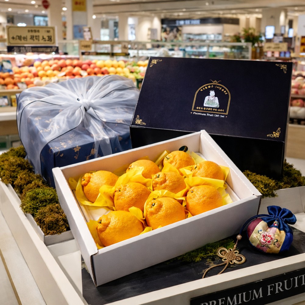 [사계담음] 완판 프리미엄 15브릭스 산지직송 제주 한라봉선물세트 3kg 명절선물 고급포장 보자기포장 31,000원