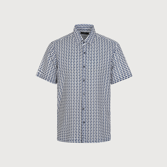 트레몰로 남성용 기하학 프린트 반팔 남방 NS4M33 21,510원