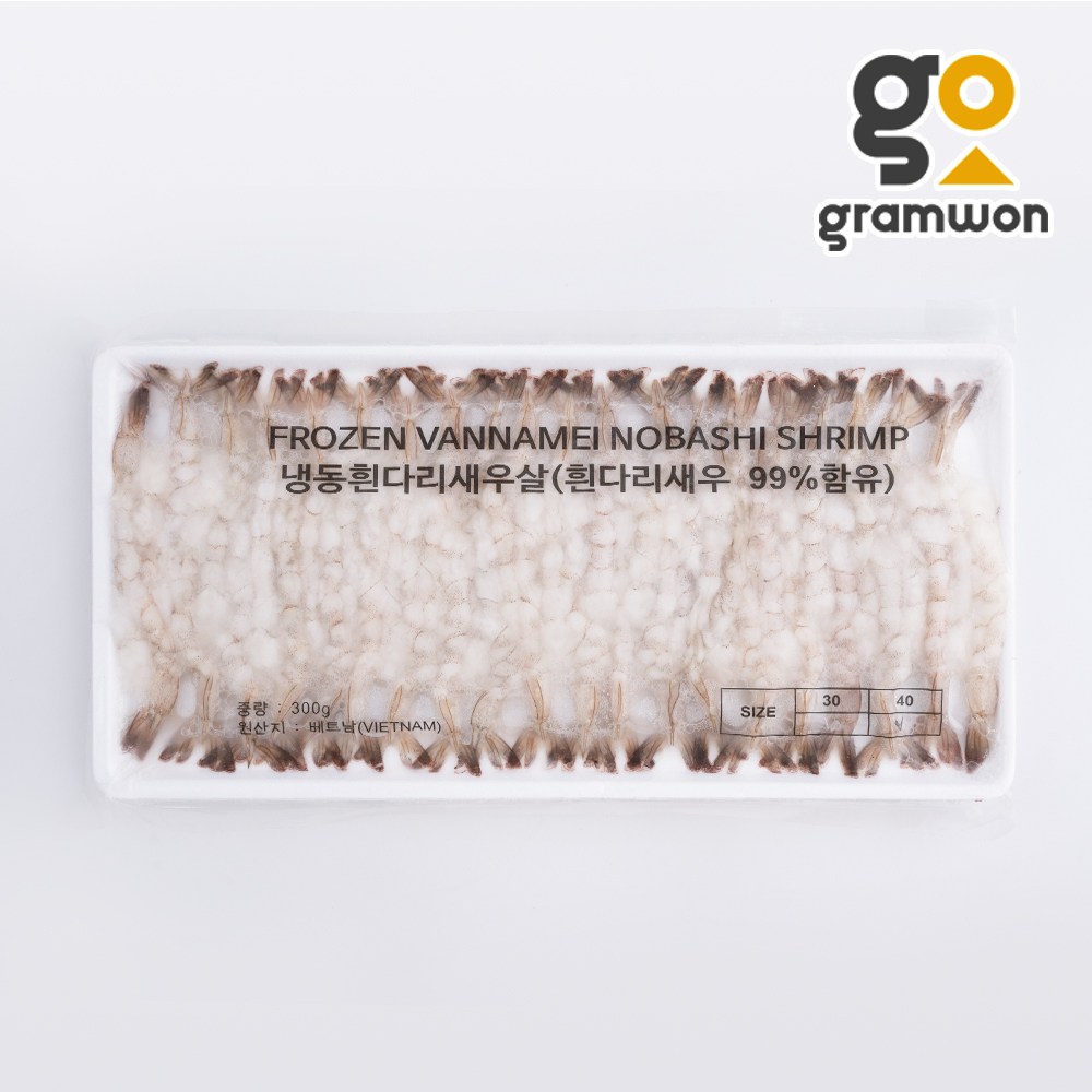 그램원 노바시새우 40미(300g) 가성비 튀김용새우, 300g, 1개 5,300원