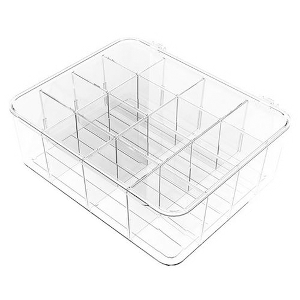 리빙공감 DIY 덮개형 아크릴 정리함 속옷 양말 수납함, 투명, 1개 12,400원