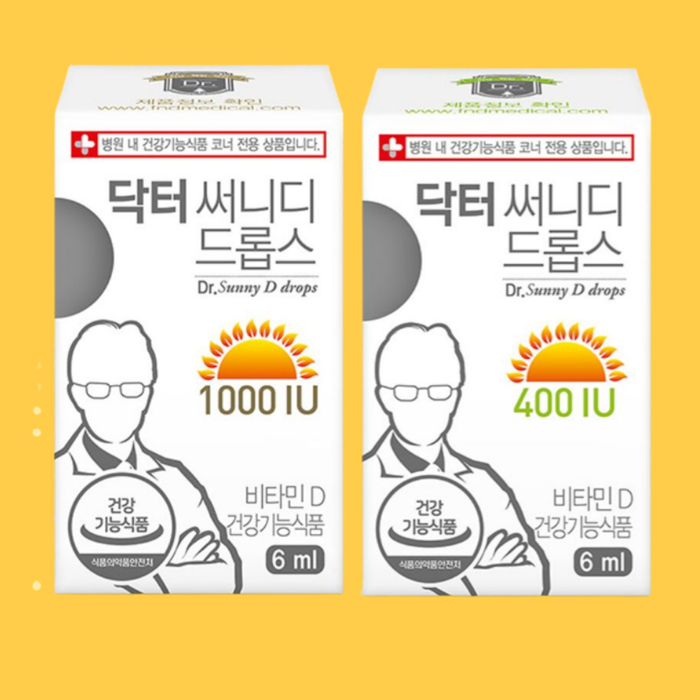 닥터 써니디 드롭스 1000IU 신생아 유아 어린이 임산부 돌아기 비타민D, 1개, 6ml 58,000원