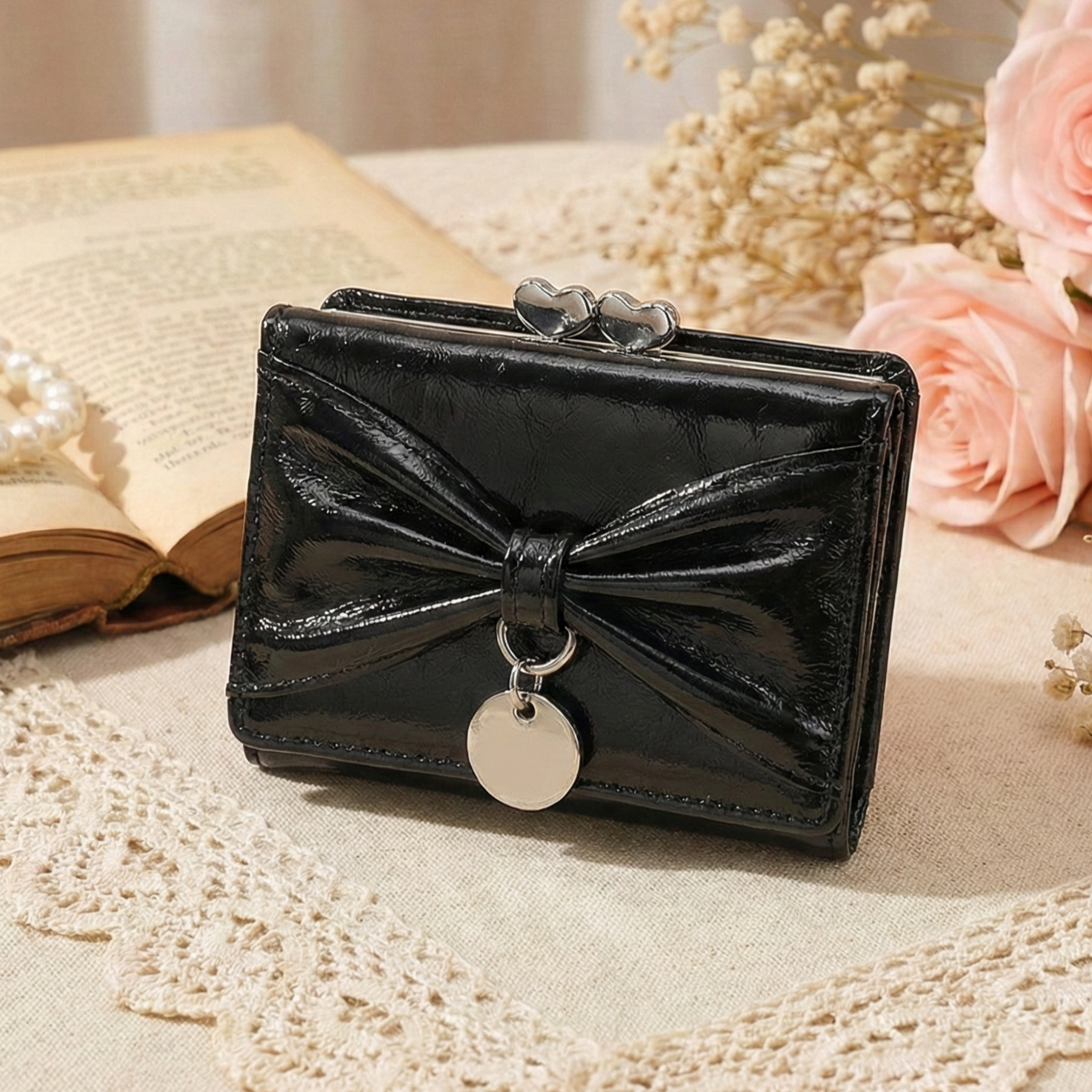 샤샤벨 러블리보우 리본 반지갑 여성 학생 카드지갑 초등 여아 지갑 13,890원