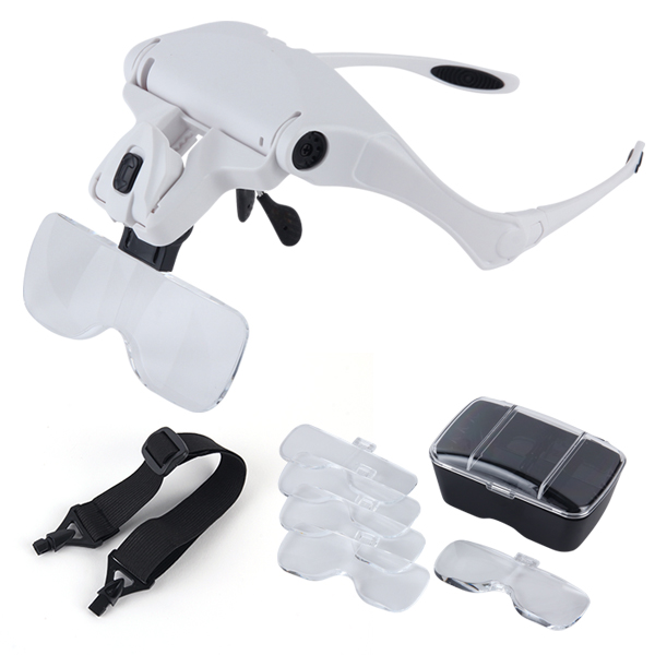 헤드 안경확대경 / 렌즈교체 안경 확대경 돋보기 현미경 루페 LOUPE LED 확대경안경 돋보기안경 노안확대경 작업용확대경 독서용확대경 휴대용확대경 조명확대경 실버용품 12,500원