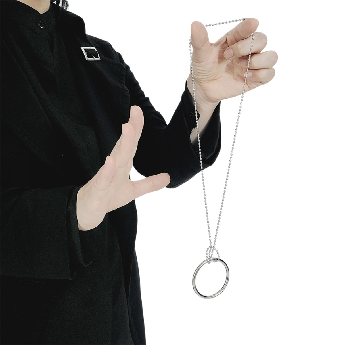 [KC인증] JL매직 드롭링 마술도구 목걸이에 링이 걸리고 탈출도 하는 초보 어린이 마술 도구, 1개 3,500원