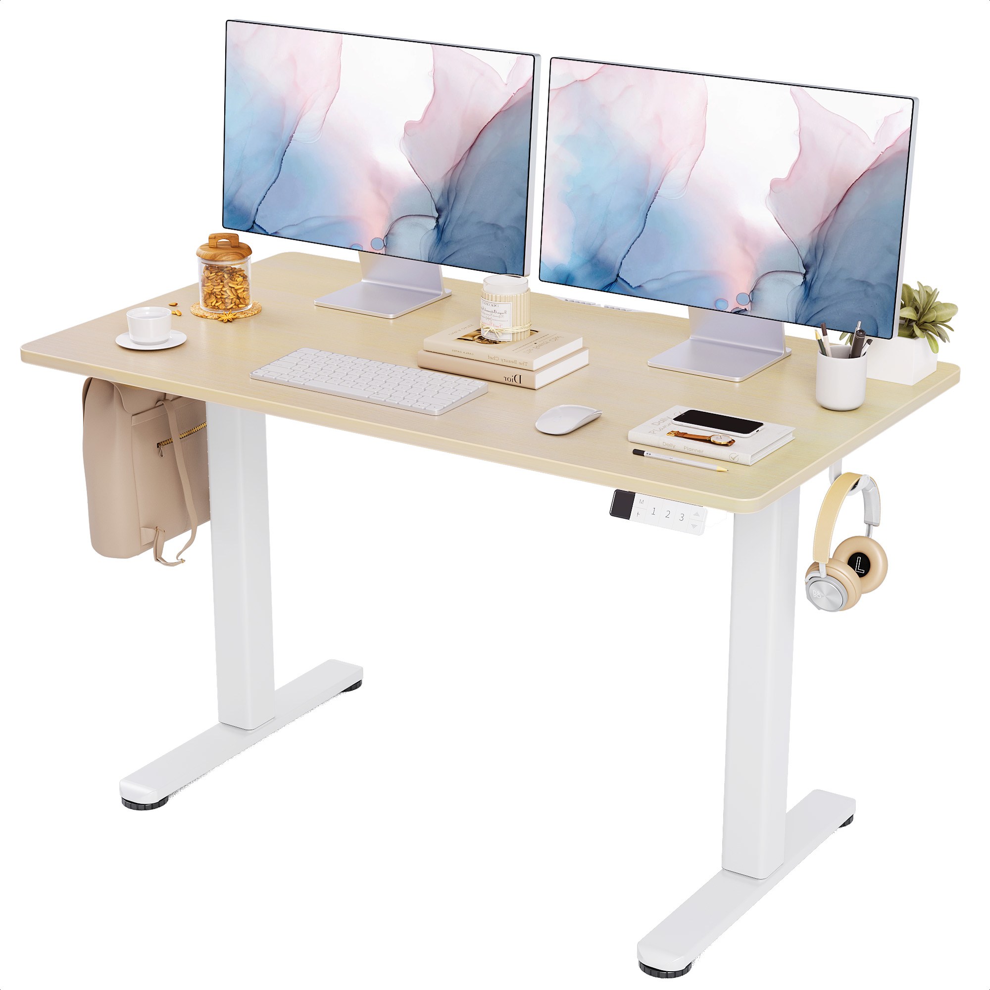 Seang 전체 보드 전동 사무용 책상 컴퓨터 책상 승강 스마트 테이블 높이조절 학생 게이밍 책상 76,490원