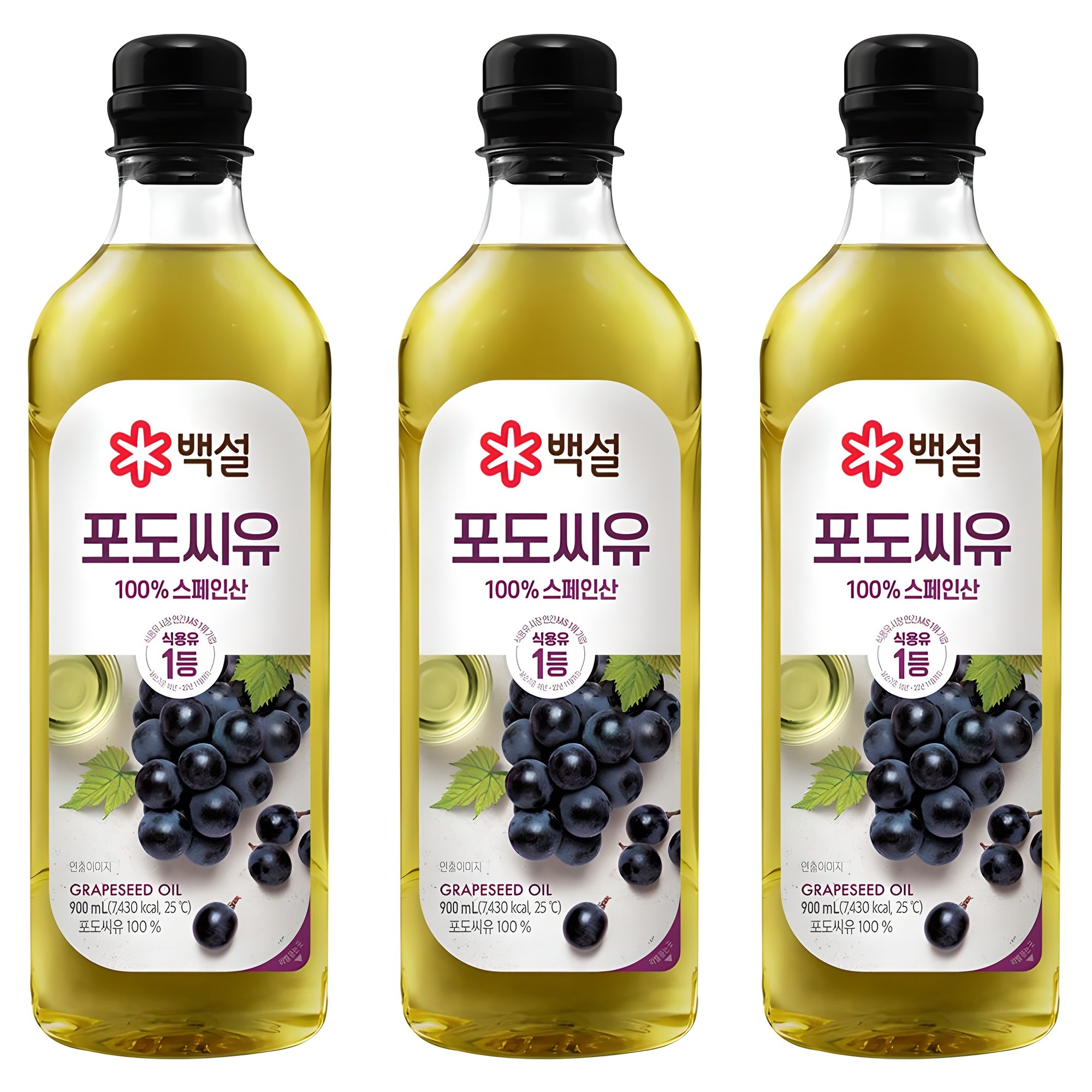 백설 포도씨유, 900ml, 3개 18,840원