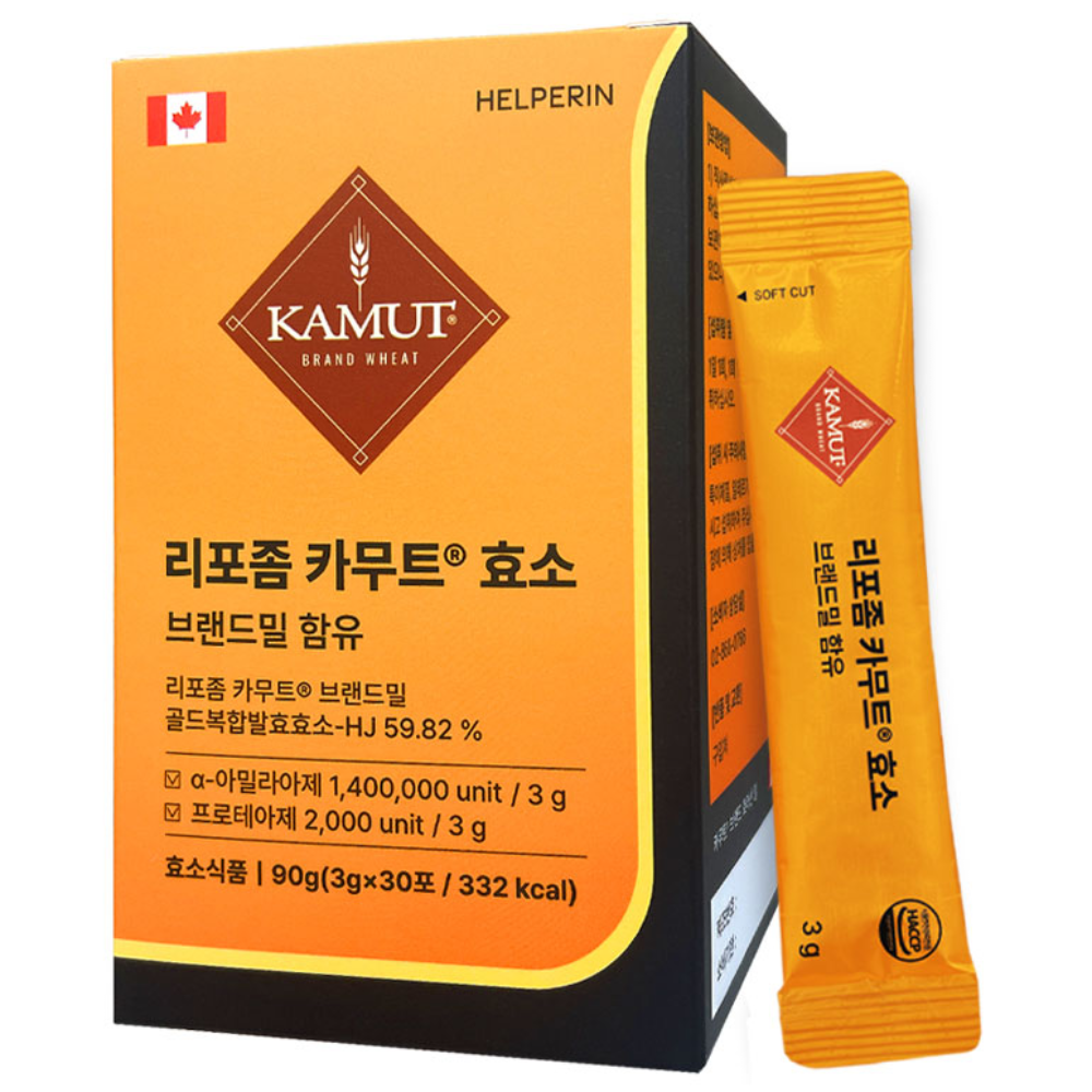 (170만 역가수치) 리포좀 카무트효소 분말 역가수치 170만 KAMUT 헬퍼린 효소, 90g, 5세트, 현재가 79,900원