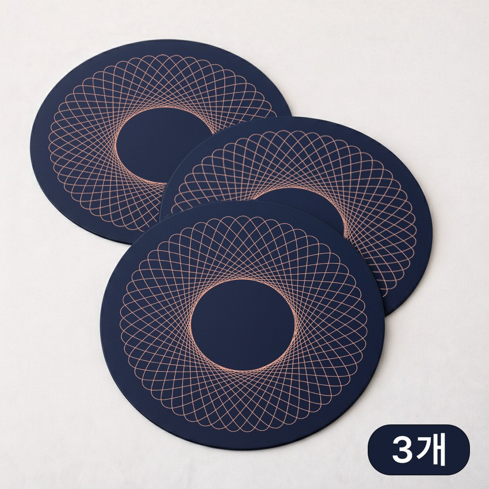 누아무드 300도 내열 인덕션 보호매트, 3개, 딥블루 네이비 17,100원