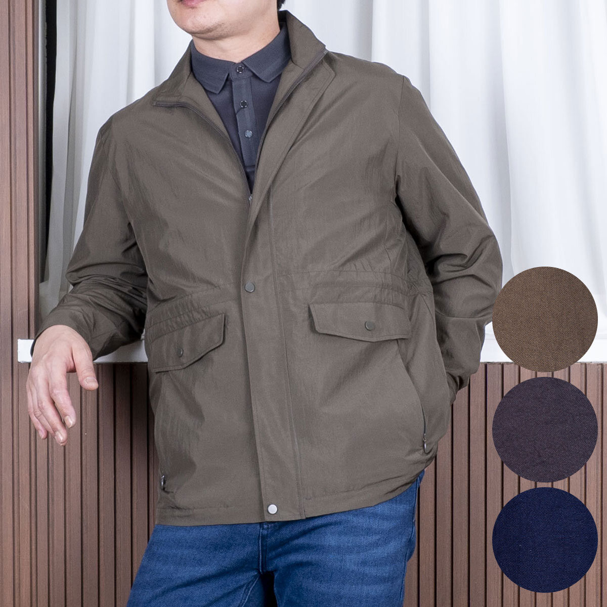 중년의 품격 남성  라이트핏 야상 자켓 가을 간절기 세련된 신사 캐주얼룩 87,800원