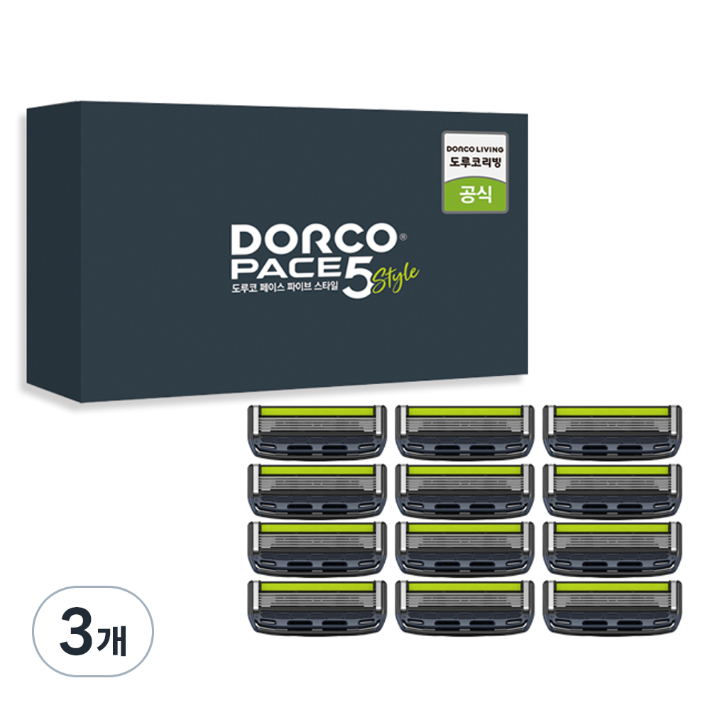 도루코 페이스 파이브 스타일 5중 면도날, 12개입, 3개 80,700원