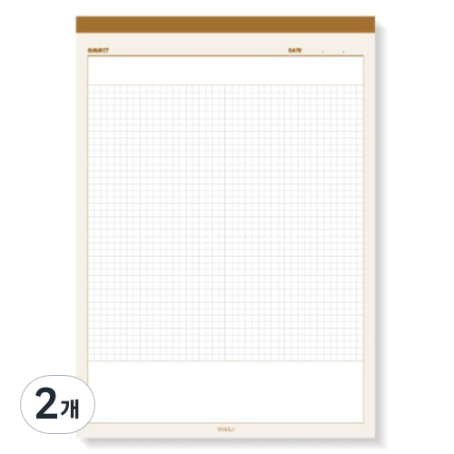 양지다이어리 노트의정석 그리드 메모패드 B5, 랜덤발송, 2개, 50매 7,000원
