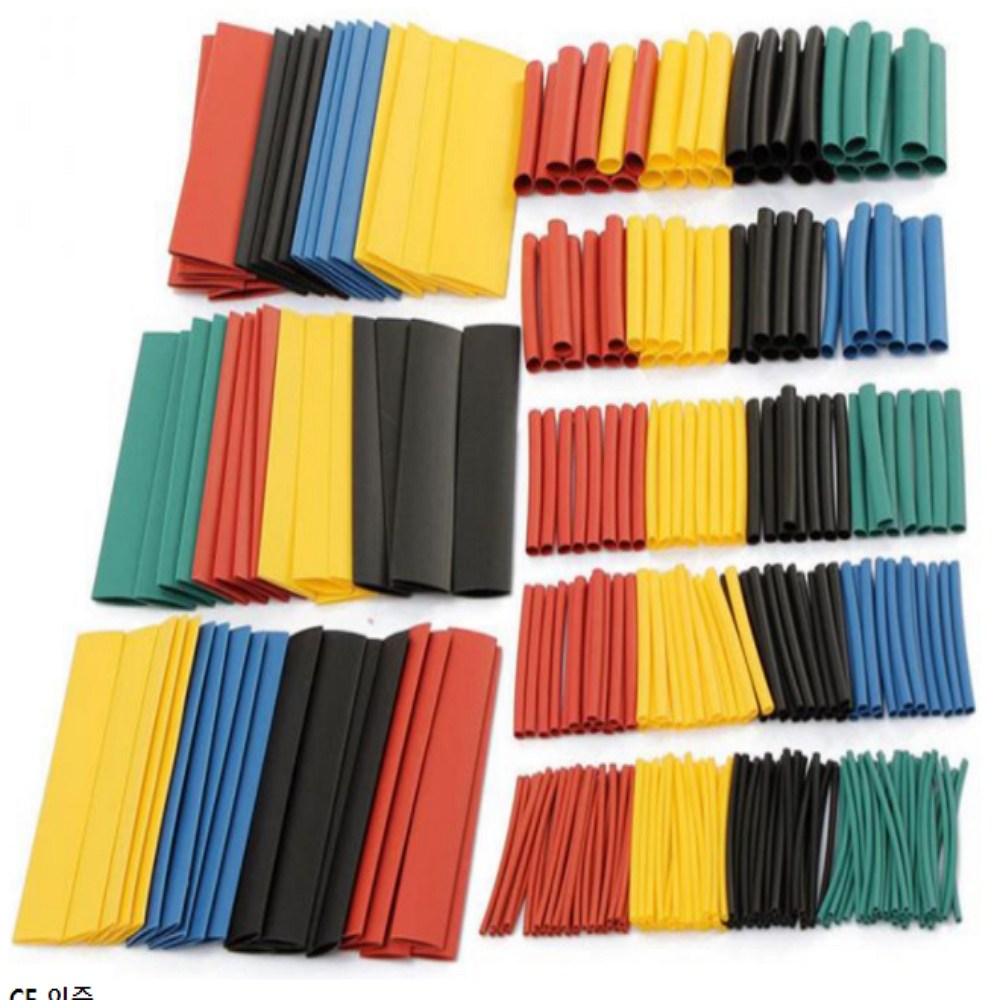 열수축튜브 열수축밴드 수축튜브 전선피복 방수 배선연결 단선방지 전선솔더 슬리브 튜브 164P 4,190원