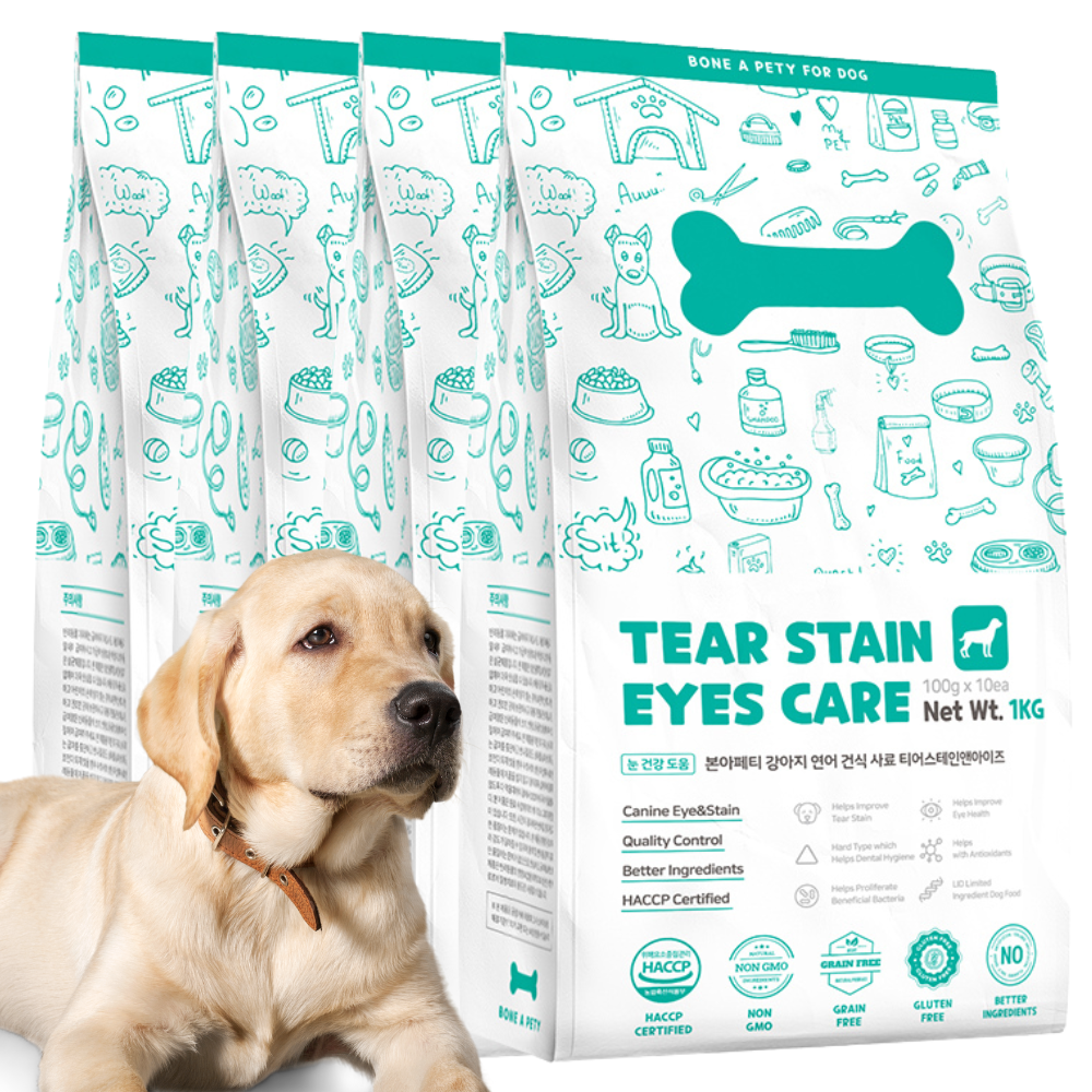 본아페티 강아지 눈물 눈 건강 무방부제 연어 LID 건식 기능성 사료, 눈물개선/눈건강, 1kg, 4개 72,900원