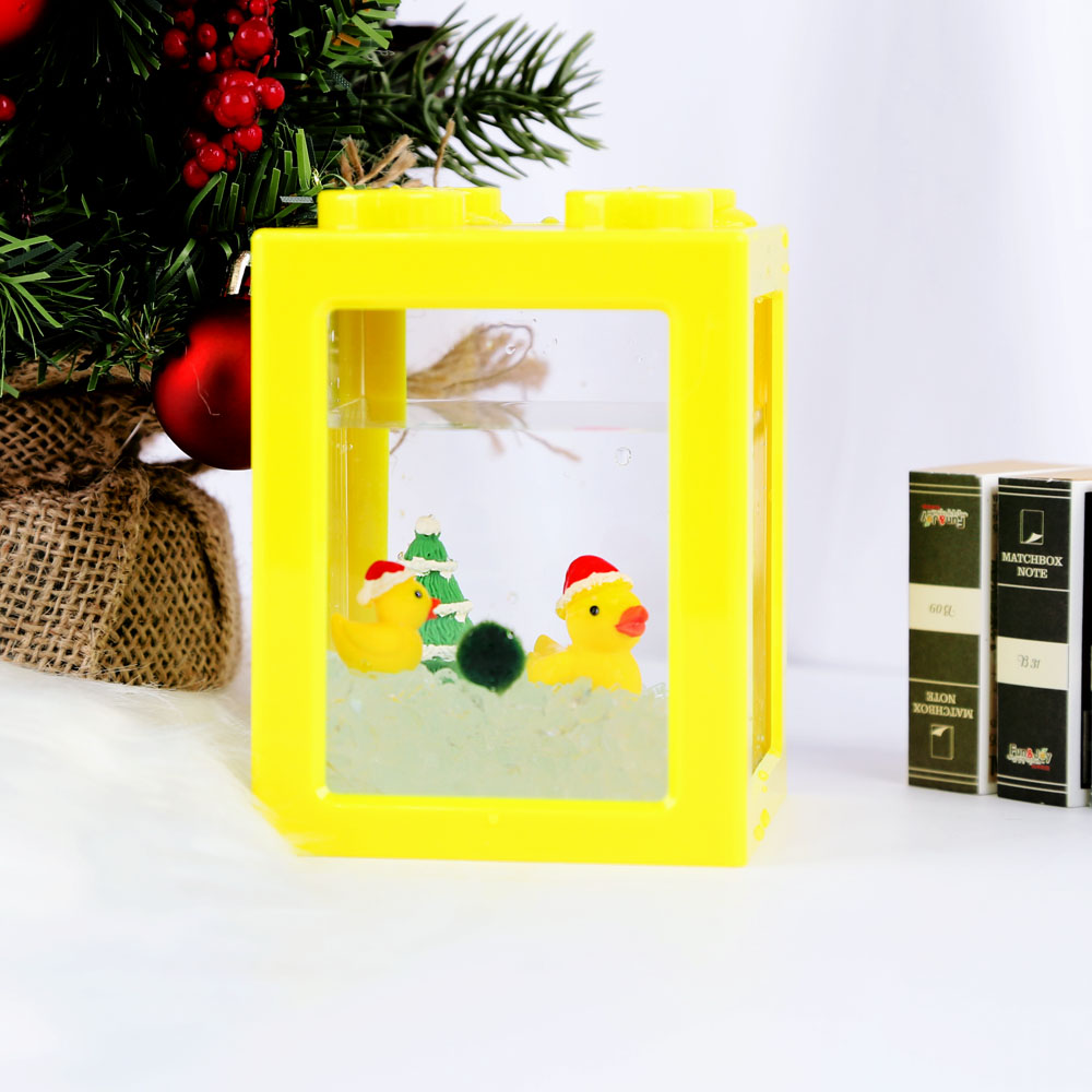 마리모 블럭어항 4구 오리스마스 세트 마리모 포함 6,100원