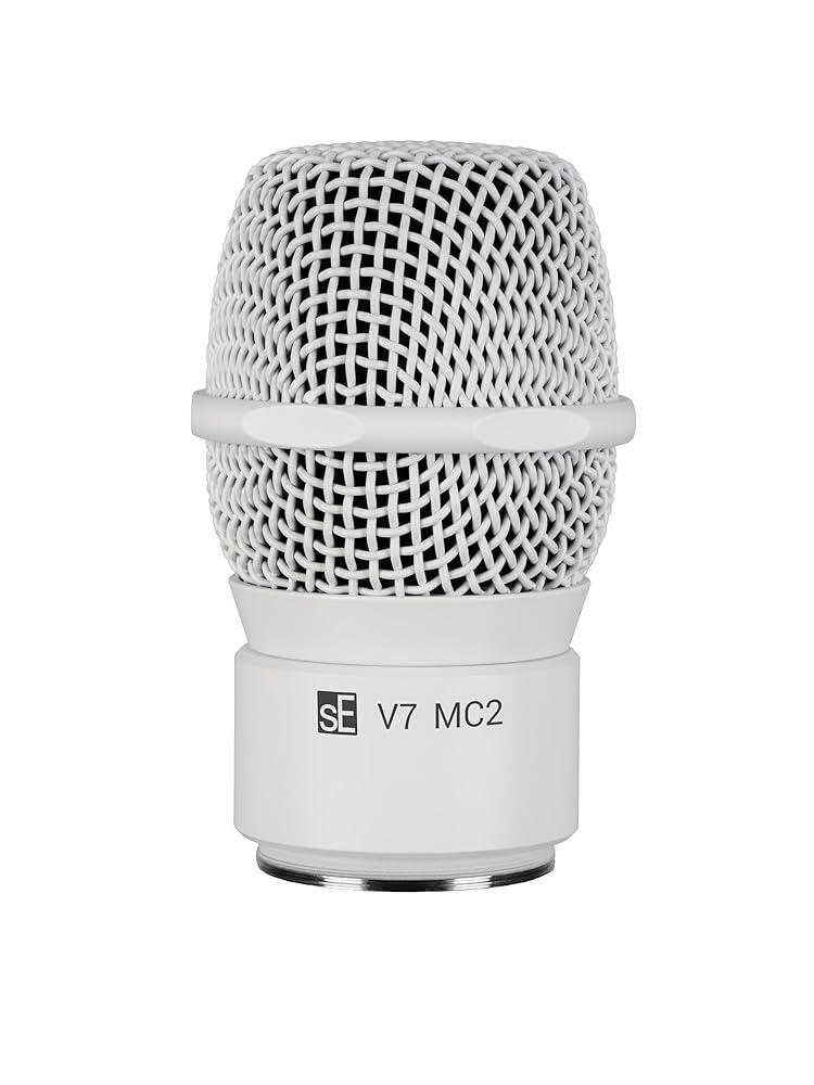 SE ELECTRONICS V7 MC2 무선 마이크 캡슐 - 젠하이저 무선 송신기와 호환 - 노래, 음성 및 음악 스튜디오 녹음을 위한 전문 다이나믹 마이크 (화이트) 243,400원
