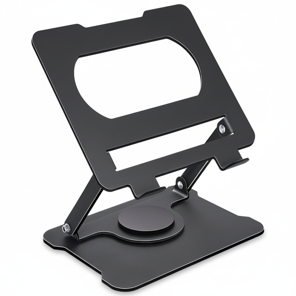 노트북 태블릿 스탠드 접이식 패딩 고 합금 냉각 스탠드 회전 모니터 리프팅 스탠드, 블랙, 1개 14,000원