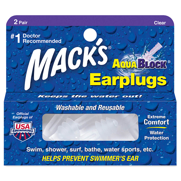 Macks 아쿠아블록 실리콘 수영 귀마개 투명색 4p 5,270원
