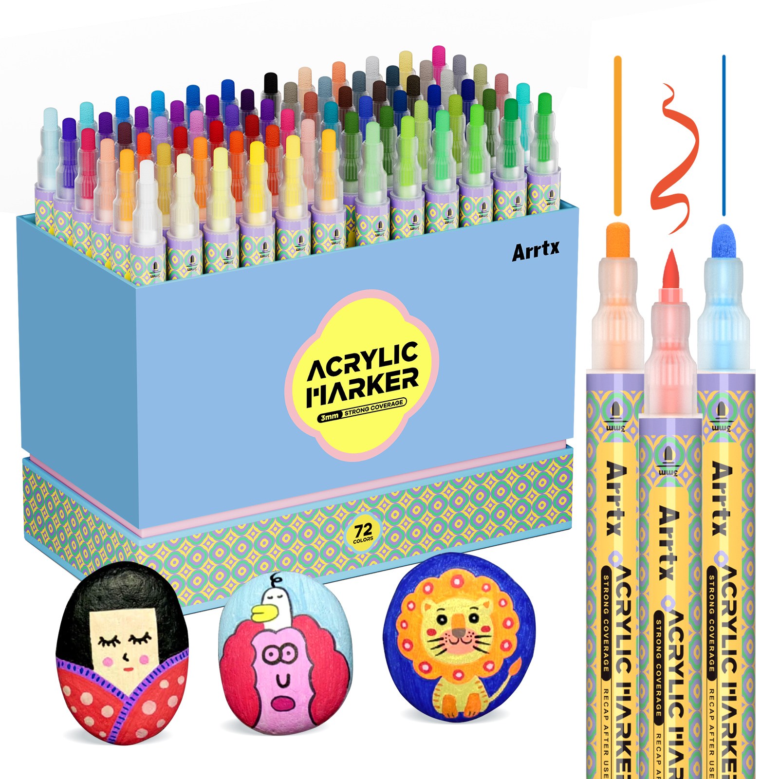 아트엑스 아크릴 마카펜 72색 세트 전문가용, 1개, 72색 59,000원