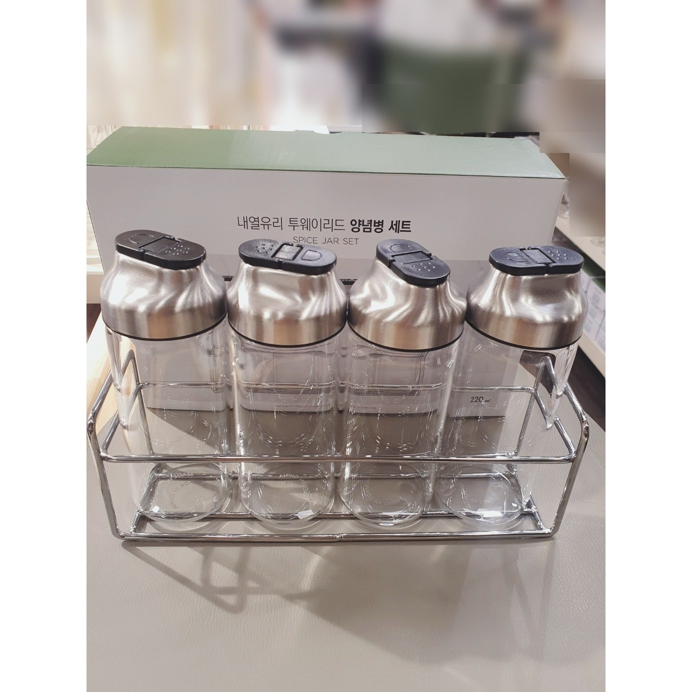 모던하우스 내열유리 소금후추통 220ml 4P세트 KC0725007 25,900원