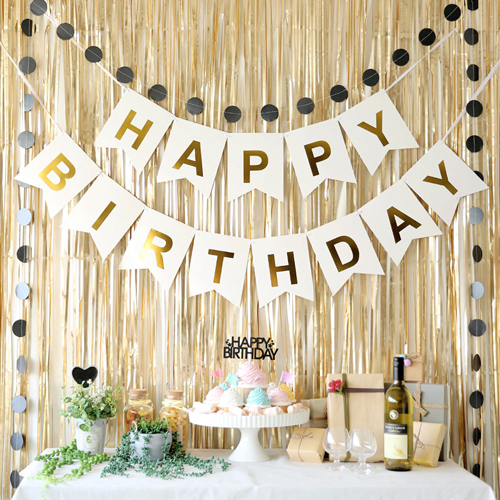 파티해 생일파티 장식세트, 모던 골드, 1세트 15,630원