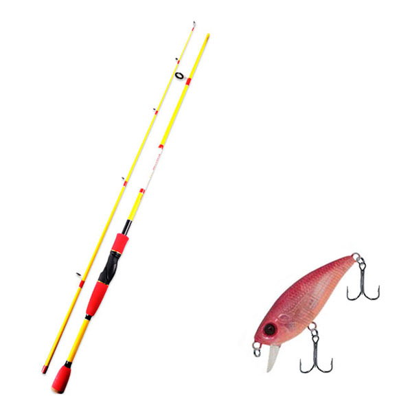 아피스 배스 게임 XT 루어 낚싯대 옐로우 + 다미끼 뮤 45 SP 하드베이트 루어 224H PURPLE PIRI 7,000원